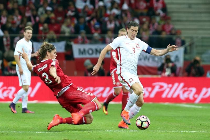 Football. World Cup Qualifiers. Poland - Denmark. 08.10.2016