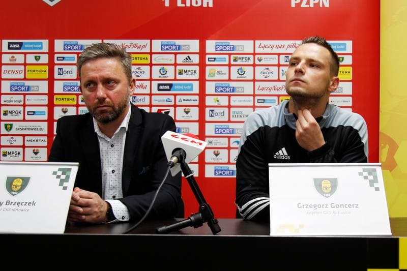 Football. GKS Katowice. Press Conference. 20.10.2016