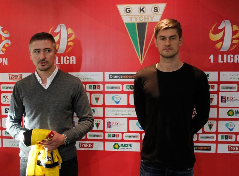 Football. GKS Tychy. Press Conference. 15.01.2015