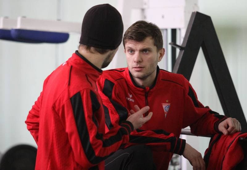 Football. Gornik Zabrze. Training. 11.01.2011