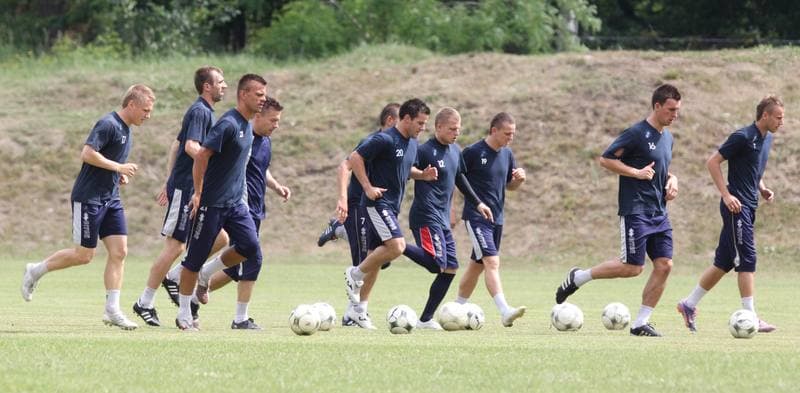 Football. Piast Gliwice. Training. 22.06.2011