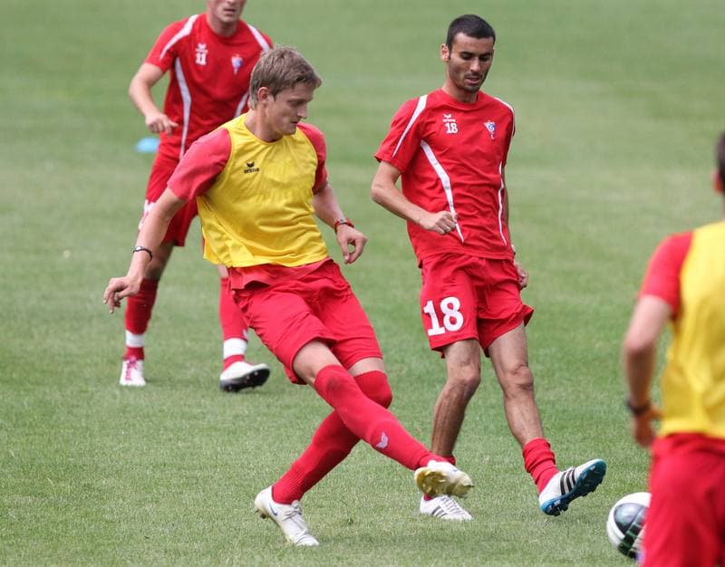 Football. Gornik Zabrze. Training. 11.01.2011