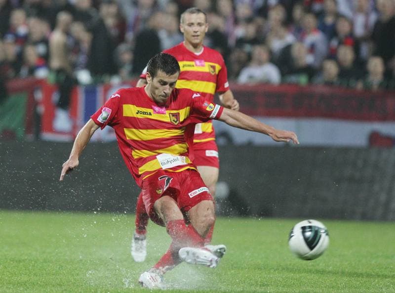 Football. T-Mobile Ekstraklasa. Podbeskidzie Bielsko-Biala - Jagiellonia Bialystok. 01.08.2011