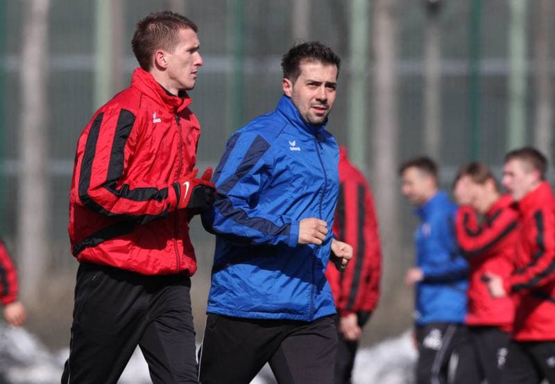 Football. Gornik Zabrze. Training. 05.03.2012