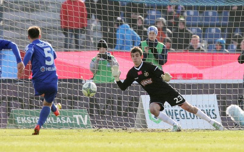 Football. T-Mobile Ekstraklasa. Ruch Chorzow - Widzew Lodz. 02.03.2013