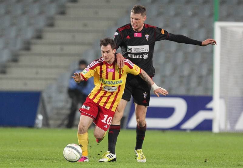 Football. T-Mobile Ekstraklasa. Korona Kielce - Gornik Zabrze. 19.04.2013