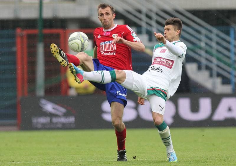 Football. T-mobile Ekstraklasa. Piast Gliwice - Slask Wroclaw. 12.05.2013