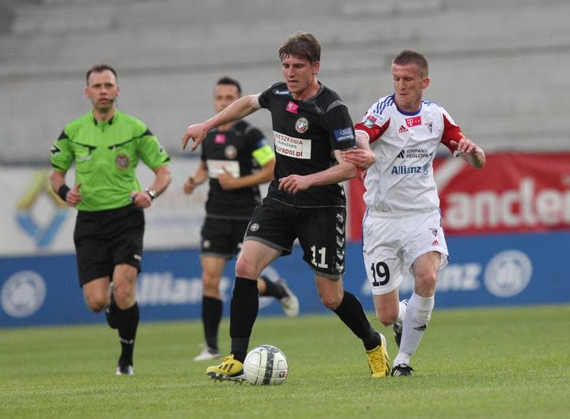 Football. T-mobile Ekstraklasa. Gornik Zabrze - Polonia Warszawa. 18.05.2013