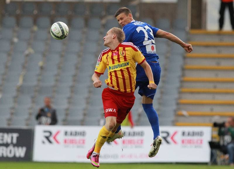 Football. T-Mobile Ekstraklasa. Korona Kielce - Piast Gliwice. 26.08.2013