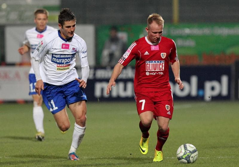 Football. T-Mobile Ekstraklasa. Podbeskidzie Bielsko Biala - Piast Gliwice. 27.09.2013