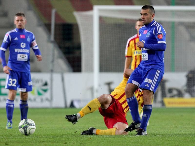 Football. T-Mobile Ekstraklasa. Korona Kielce - Ruch Chorzow. 30.10.2013
