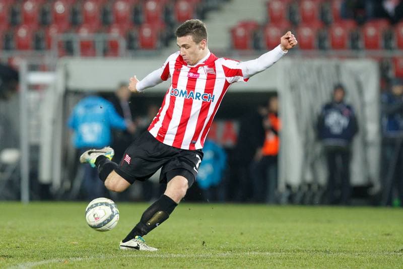 Football. T-Mobile Ekstraklasa. Cracovia Krakow - Zaglebie Lubin. 09.12.2013