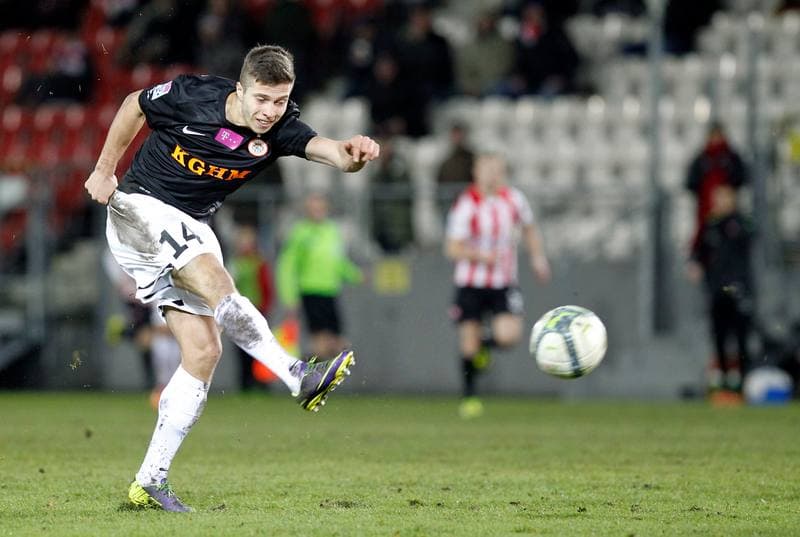 Football. T-Mobile Ekstraklasa. Cracovia Krakow - Zaglebie Lubin. 09.12.2013