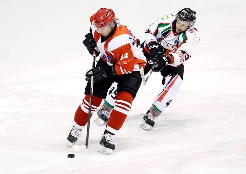Ice Hockey. Polska Hokej Liga. GKS Tychy - Comarch Cracovia Krakow. 19.01.2014