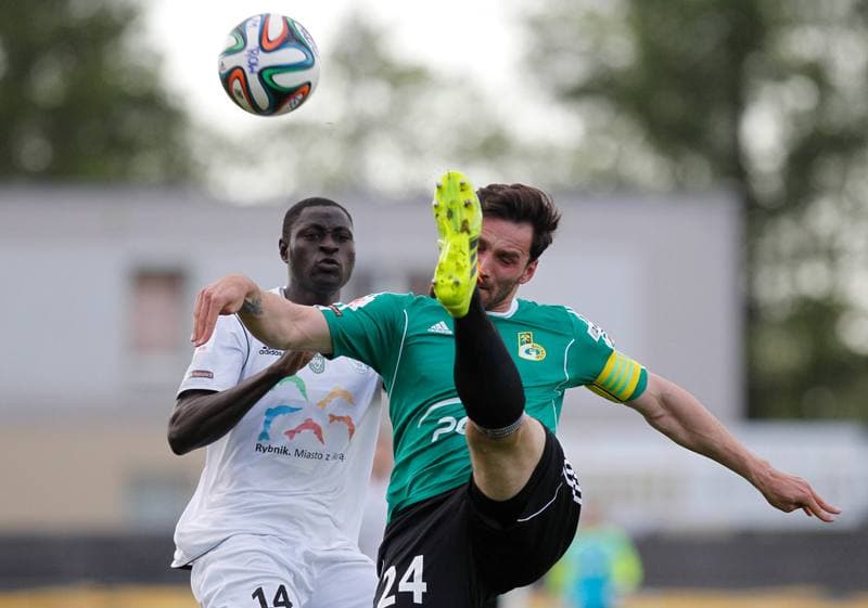 Football. I Liga. Energetyk ROW Rybnik - GKS Belchatow. 09.05.2014