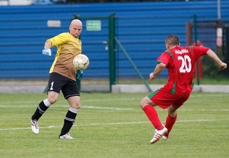 Football. Puchar Polski. Strazak Mikolow - Reprezentacja Slaska Oldboyow. 09.09.2014