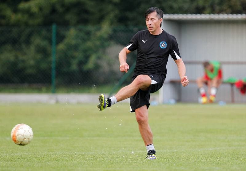 Football. Puchar Polski. Strazak Mikolow - Reprezentacja Slaska Oldboyow. 09.09.2014