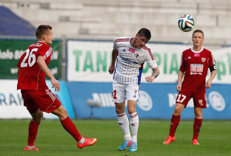 Football. T-Mobile Ekstraklasa. Gornik Zabrze - Piast Gliwice. 14.09.2014