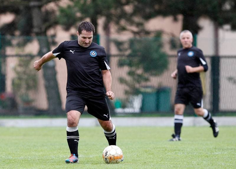 Football. Puchar Polski. Strazak Mikolow - Reprezentacja Slaska Oldboyow. 09.09.2014
