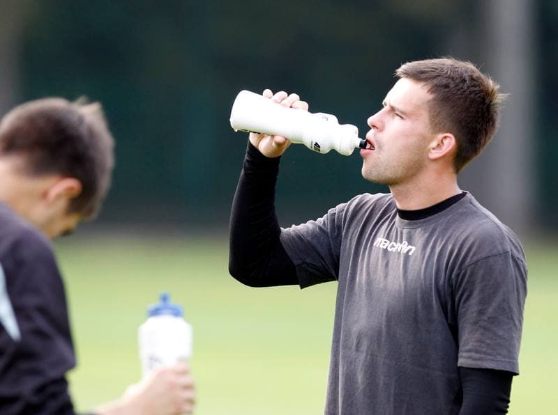 Football. GKS Katowice. Training. 07.08.2014