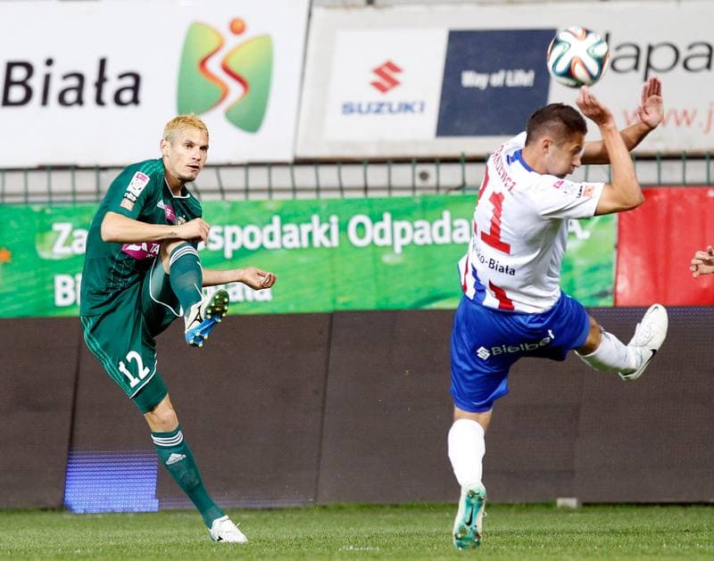 Football. T-Mobile Ekstraklasa. Podbeskidzie Bielsko Biala - Slask Wroclaw. 03.10.2014