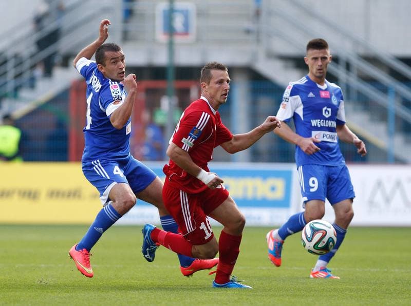 Football. Benefis Jaroslawa Kaszowskiego. Piast Gliwice - Ruch Chorzow. 12.10.2014