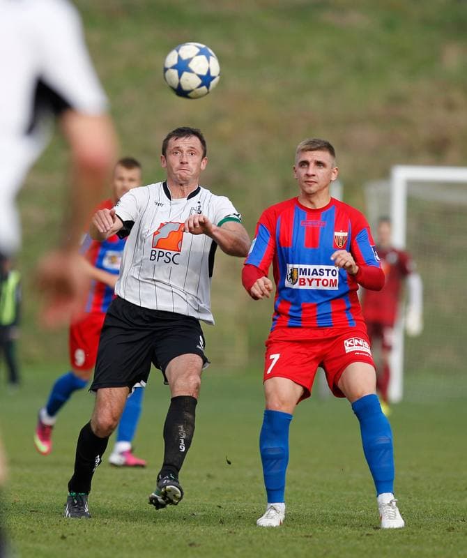 Football. III Liga Slaskopolska. Szombierki Bytom - Polonia Bytom. 25.10.2014