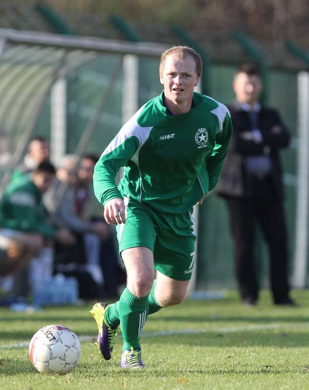 Football. III Liga Opolsko - Slaska. Grunwald Ruda Slaska - Rekord Bielsko Biala. 11.11.2014