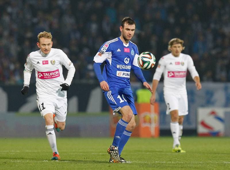Football. T-Mobile Ekstraklasa. Ruch Chorzow - Slask Wroclaw. 21.11.2014