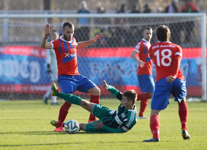Football. II Liga. Rakow Czestochowa - Energetyk ROW Rybnik. 23.11.2014