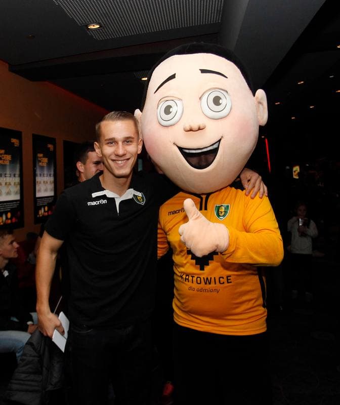 Football. GKS Katowice. Press Conference. 23.11.2014