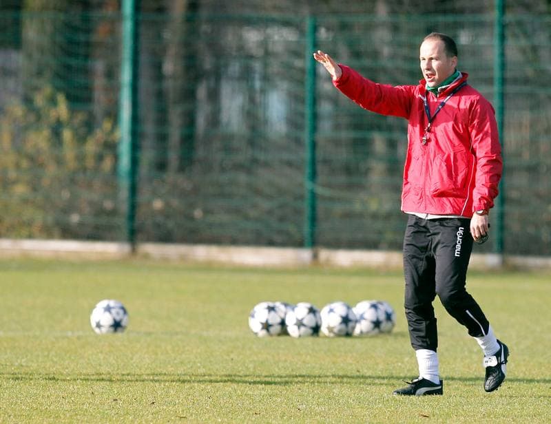 Football. GKS Katowice. Training. 25.11.2014