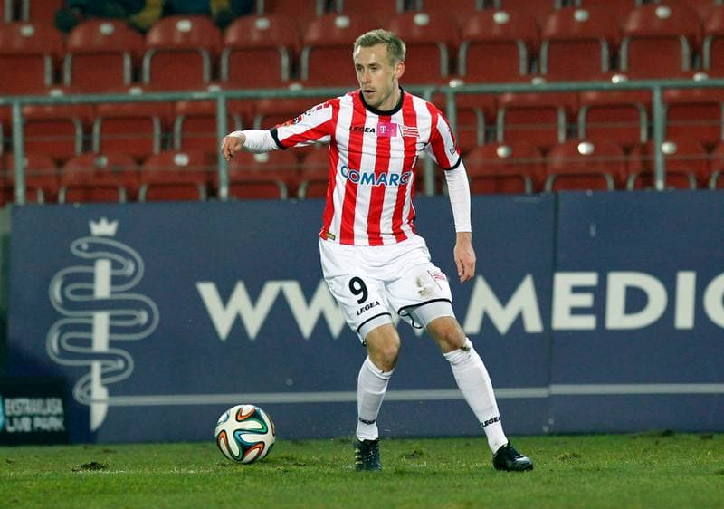 Football. T-Mobile Ekstraklasa. Cracovia Krakow - Jagiellonia Bialystok. 06.12.2014