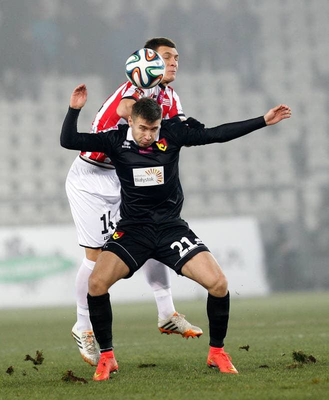 Football. T-Mobile Ekstraklasa. Cracovia Krakow - Jagiellonia Bialystok. 06.12.2014