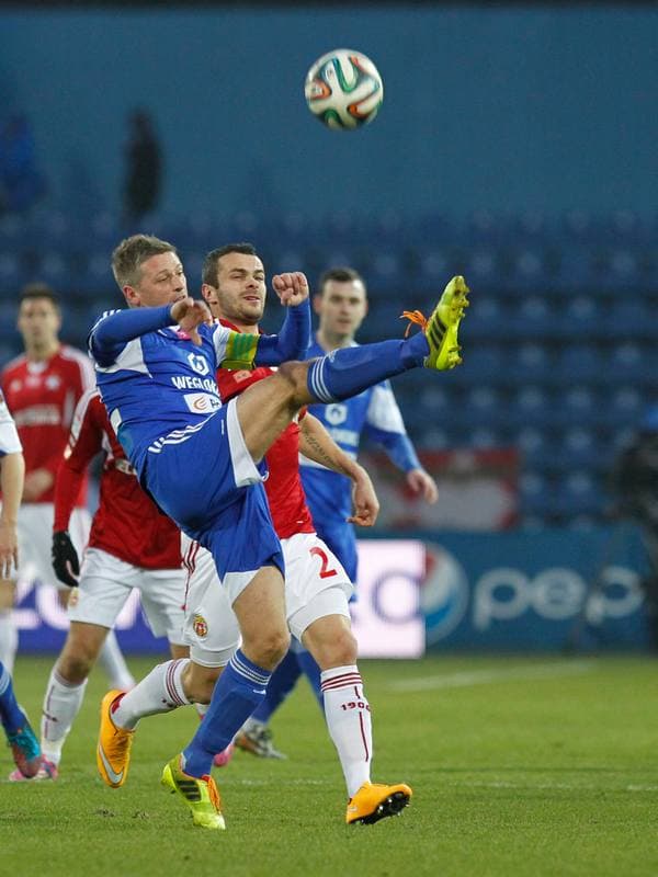 Football. T-Mobile Ekstraklasa. Ruch Chorzow - Wisla Krakow. 13.12.2014