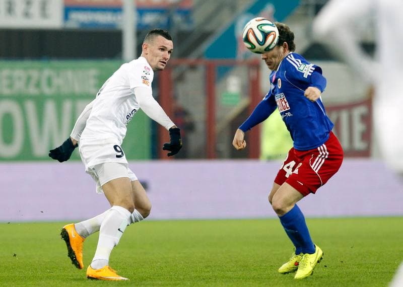 Football. T-Mobile Ekstraklasa. Piast Gliwice - Pogon Szczecin. 15.12.2014