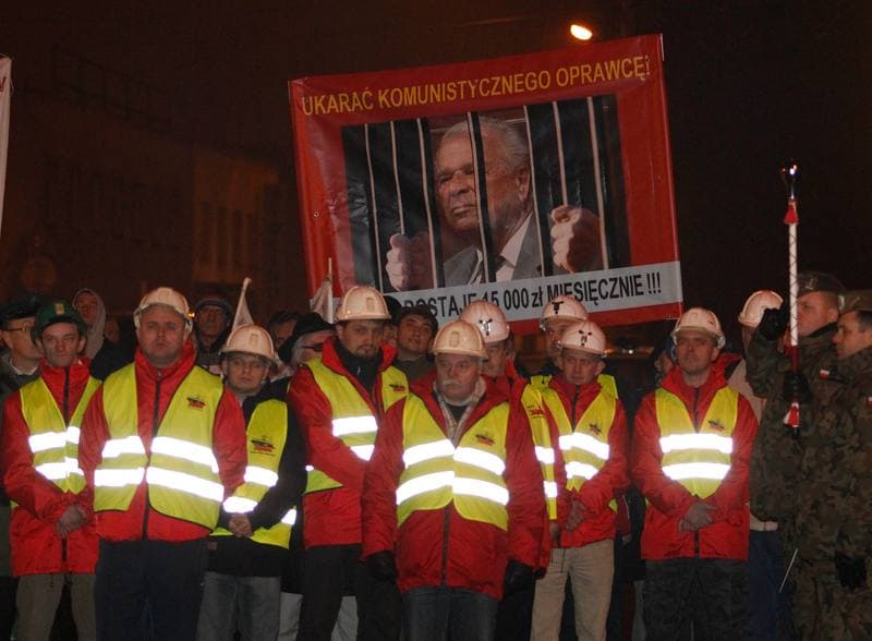 Celebration of the 33rd Anniversary of the Pacification of the Wujek Coal Mine. Katowice. 16.12.2014