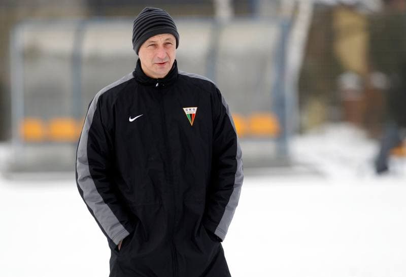 Football. GKS Tychy. Training. 07.01.2015