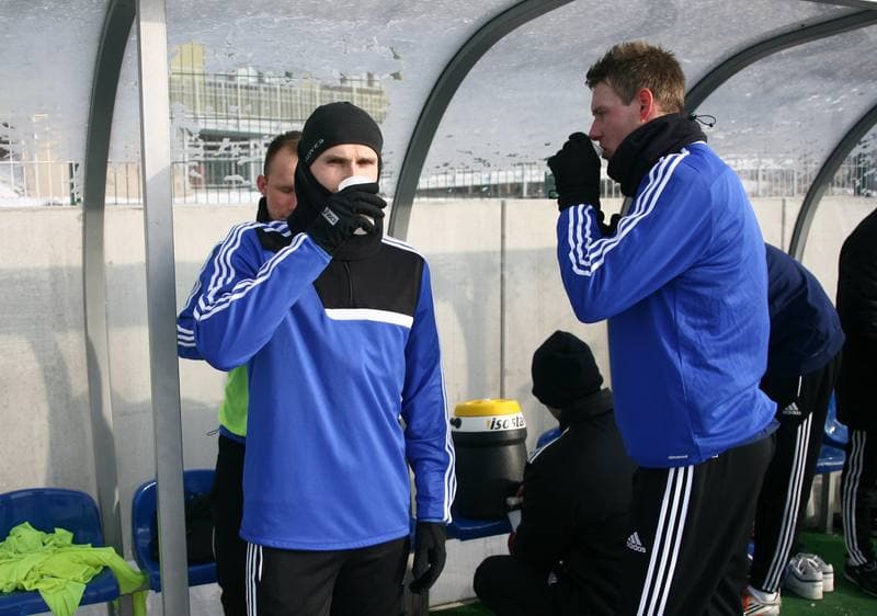 Football. Piast Gliwice. Training. 08.01.2015