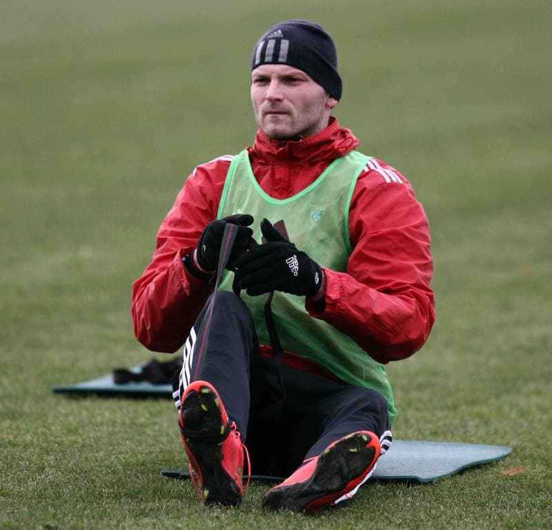 Football. Gornik Zabrze. Training. 12.11.2013