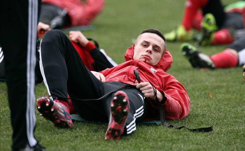 Football. Gornik Zabrze. Training. 12.11.2013