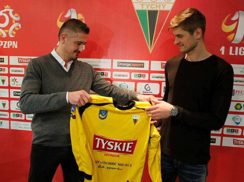 Football. GKS Tychy. Press Conference. 15.01.2015