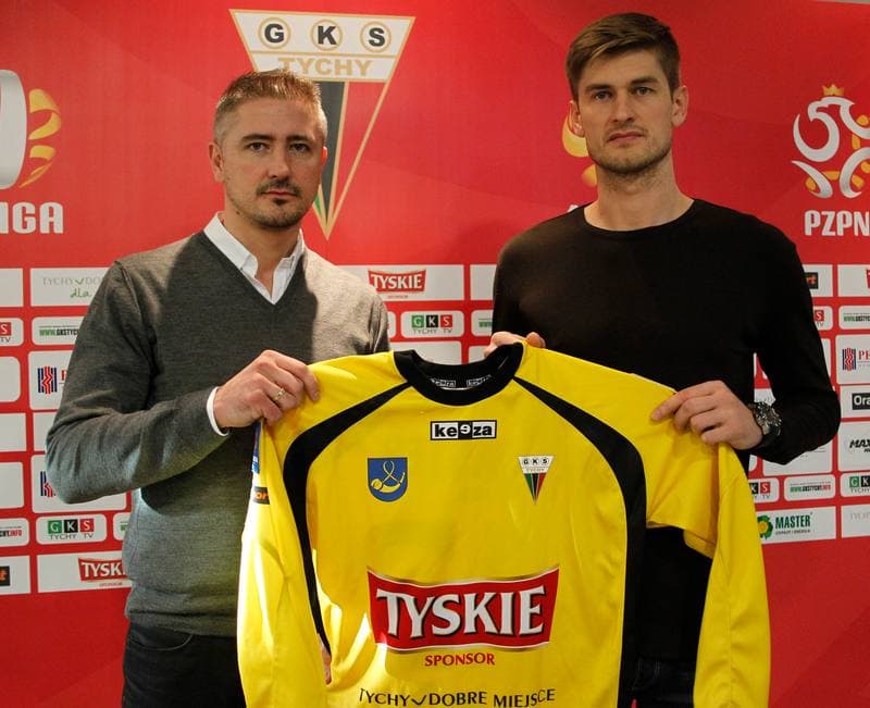 Football. GKS Tychy. Press Conference. 15.01.2015