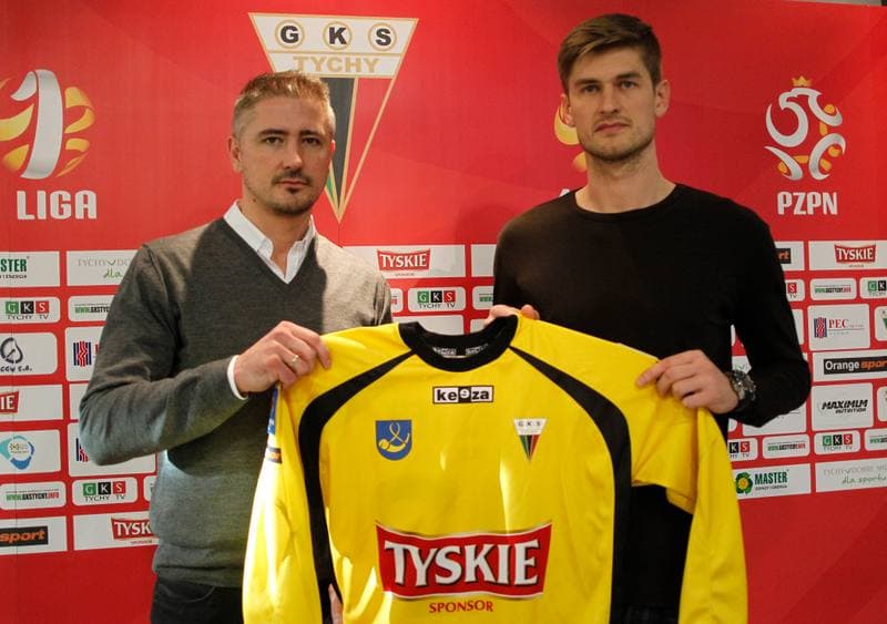 Football. GKS Tychy. Press Conference. 15.01.2015