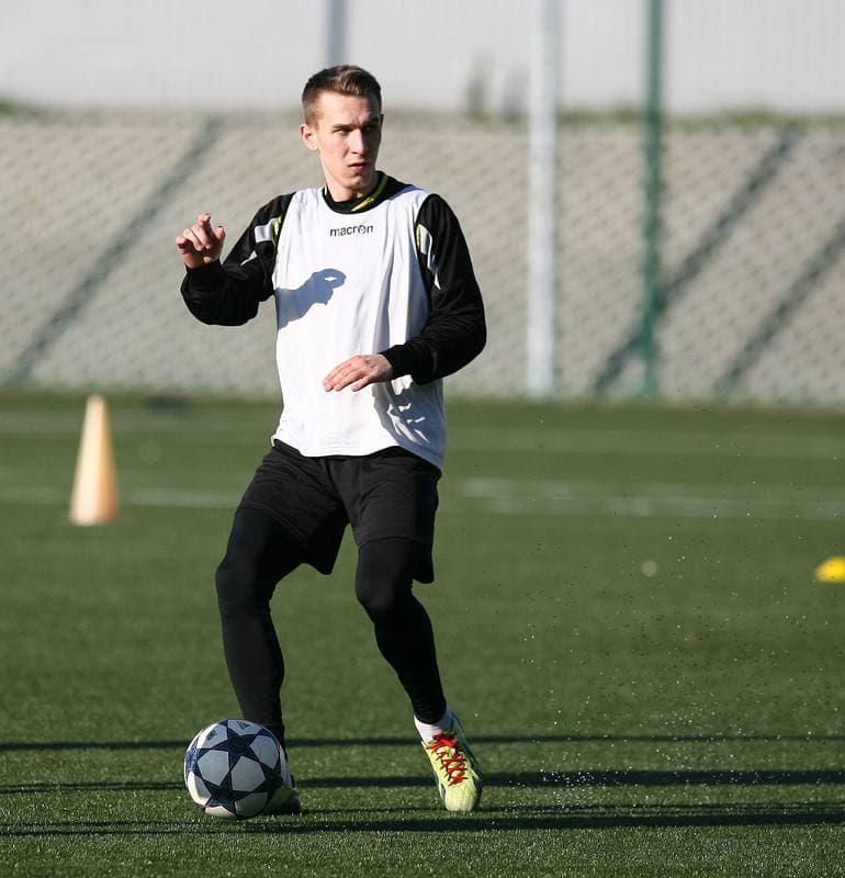 Football. GKS Katowice. Training. 25.11.2014