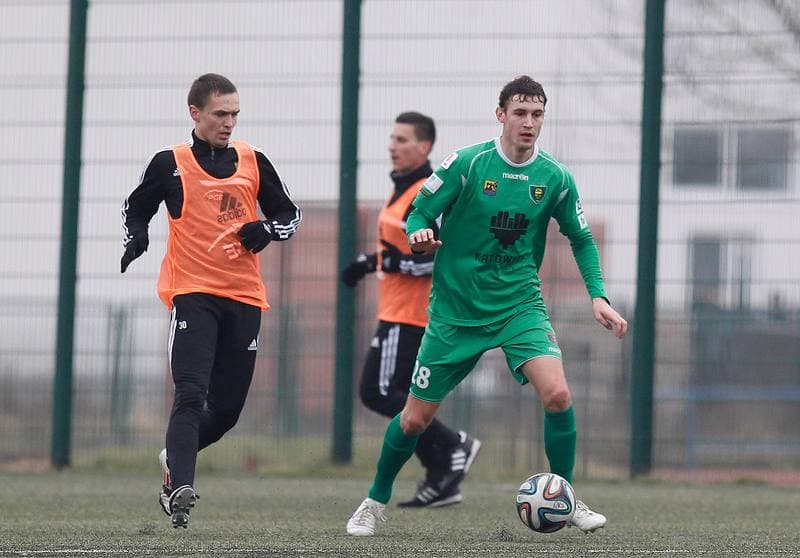 Football. Friendly Match. GKS Belchatow - GKS Katowice. 21.01.2015