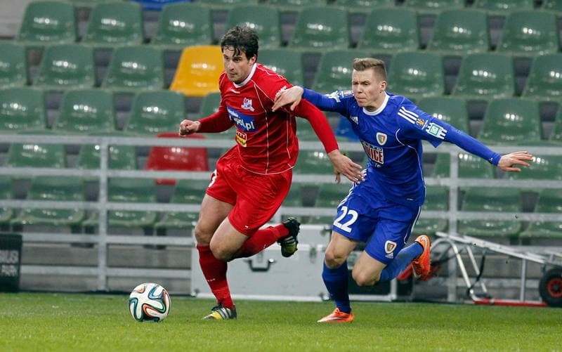 Football. T-Mobile Ekstraklasa. Podbeskidzie Bielsko Biala - Piast Gliwice. 27.09.2013