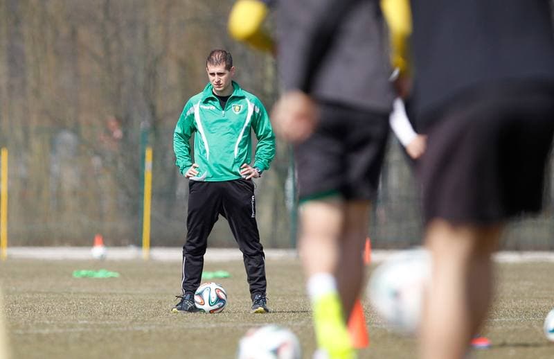 Football. GKS Katowice. Training. 07.08.2014