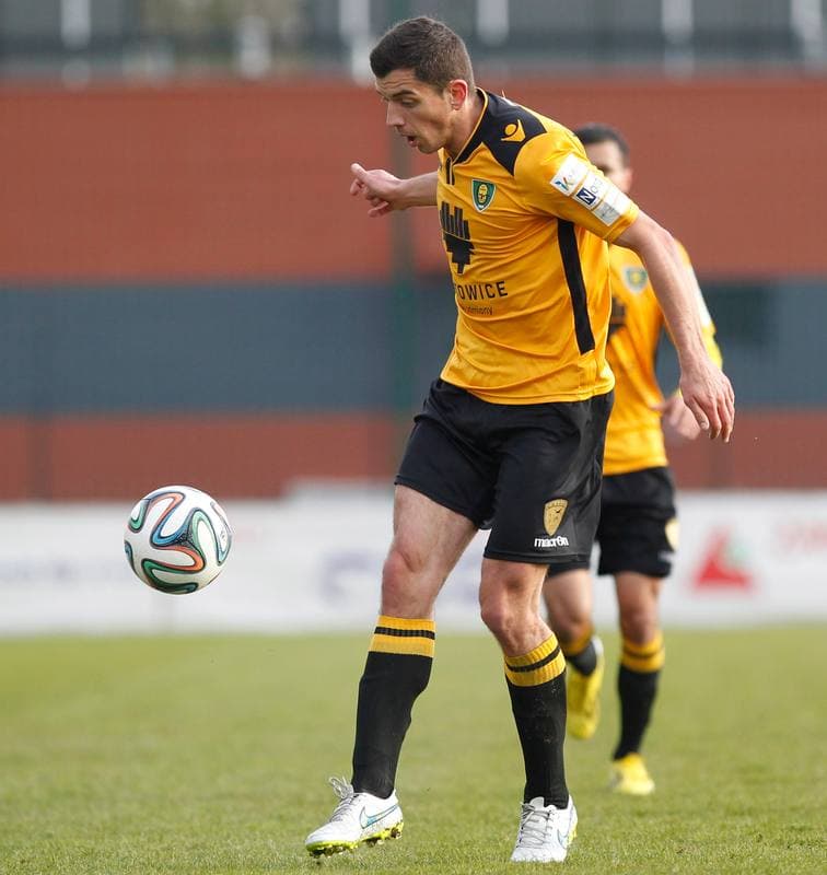 Football. I Liga. Wigry Suwalki - GKS Katowice. 04.04.2015