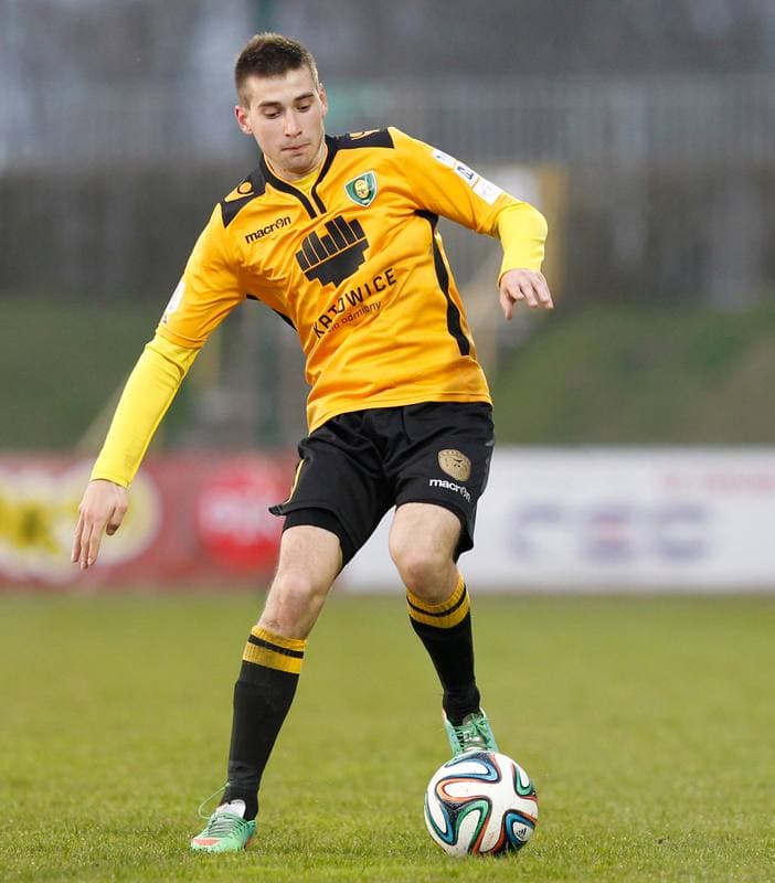 Football. I Liga. Wigry Suwalki - GKS Katowice. 04.04.2015